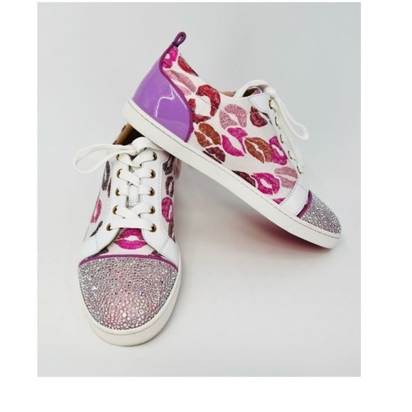 Christian Louboutin Gondolastrass Crystal Sneakers! 🫦 ❤️ Too Cute and Sparkling! - Picture 2 of 13